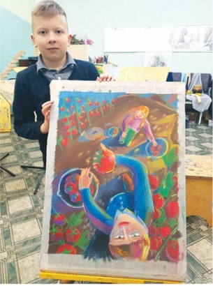 Трое воспитанников Волковысской ДШИ стали лауреатами XV Международного конкурса живописи и графики «На своей земле»
