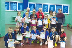 Медальный урожай волковысских теннисистов на первенстве области по настольному теннису
